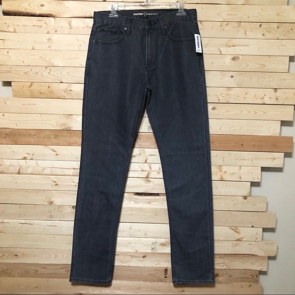 Old Navy NWT Gray Slim Mens Denim Jeans size 30